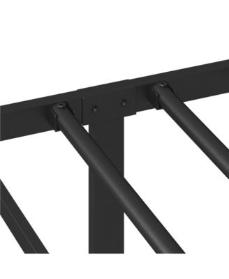Full Size Metal Unadorned silhouette and sleek metallic finish  Bed Frame