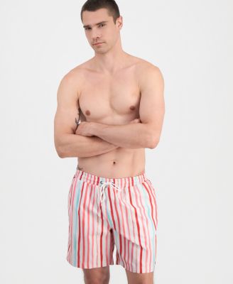 Men's Paint Stripe Swim Trunks