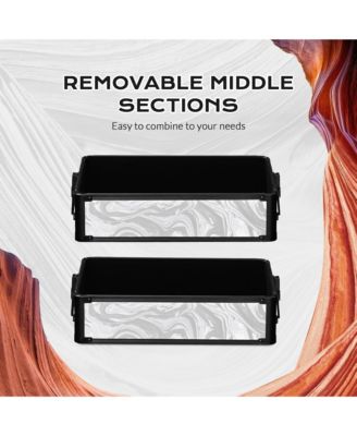 Makeup Train Case with Portable Cube Case Cosmetic Organizer Graystone