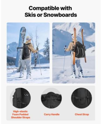 65L Ski Waterproof Boot Bag Travel Backpack