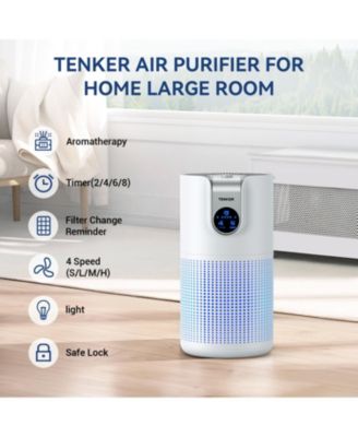 Air Purifiers for Room Up to 1500ft² with Aromatherapy, for Bedroom Pets Kitchen, Air Filter Cleaner for Wildfire Smoke