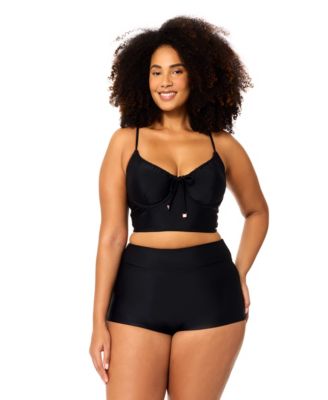 Plus Size Patrice Trendy Underwired Swim Bra Top