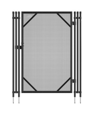 Pool Fence Gate, 4 ft x 2.5 ft Removable Inground Pool Gate Kit, Easy DIY Install, Child & Pet Safety Fence Gate with Stainless Latch
