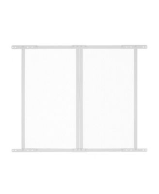 RV Screen Door Protector Grille, 28.5 x 31.5 in Aluminum Alloy Mesh Guard, Easy Install/Remove, Pet Protection, White