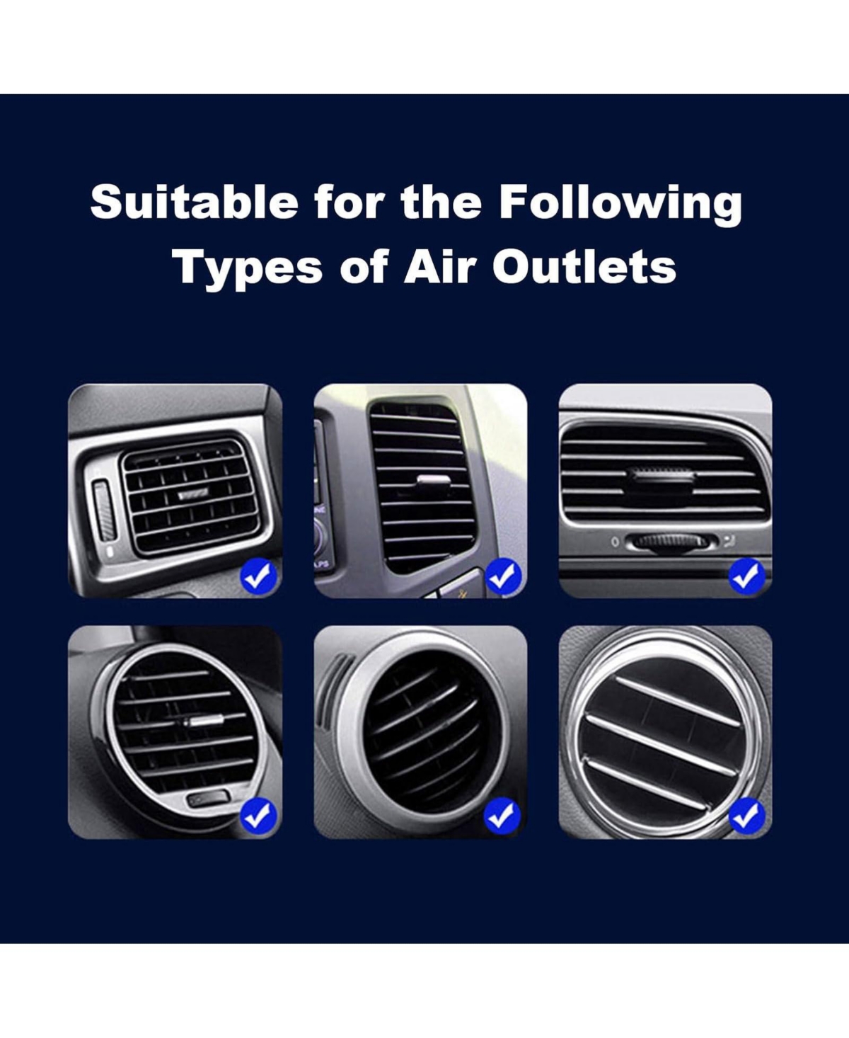 Risokeys Car Magnetic Wireless Charger, 15W Fast Phone Holder, 360° Adjustable for Air Vent, Compatible with iPhone 16 15 14 13 12 Pro Max Plus