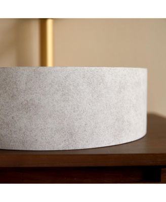 Gina Black Terrazzo round washbasin