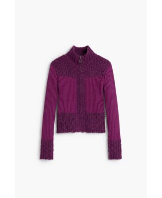 Women's Zipper knit sweater
