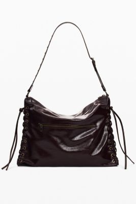 Women's Large Shiny Woven Bag