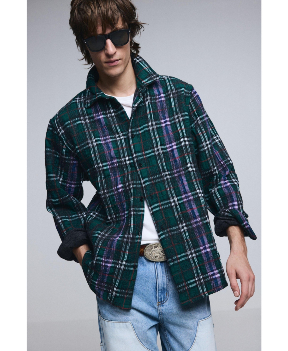 Desigual Men's Long-sleeve checkered shirt