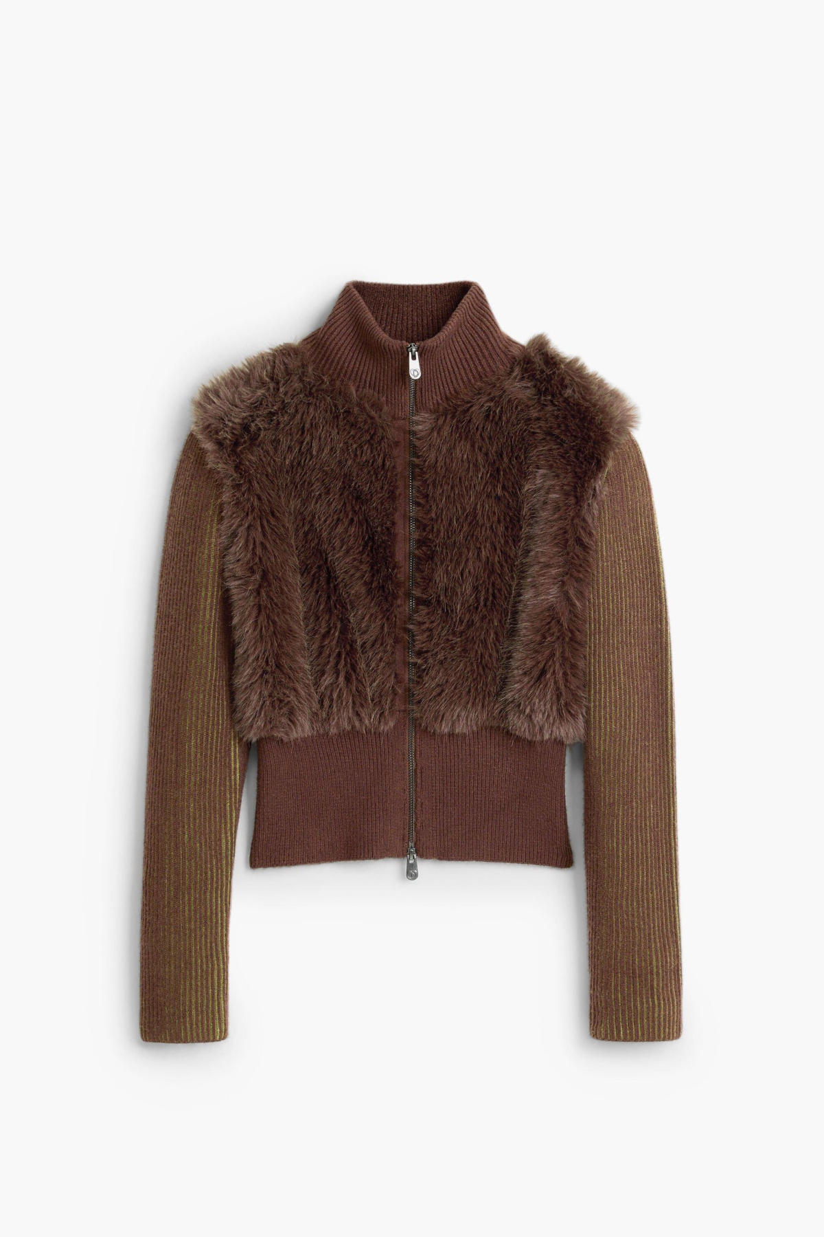 Desigual Women's Knit Sweater With Fur