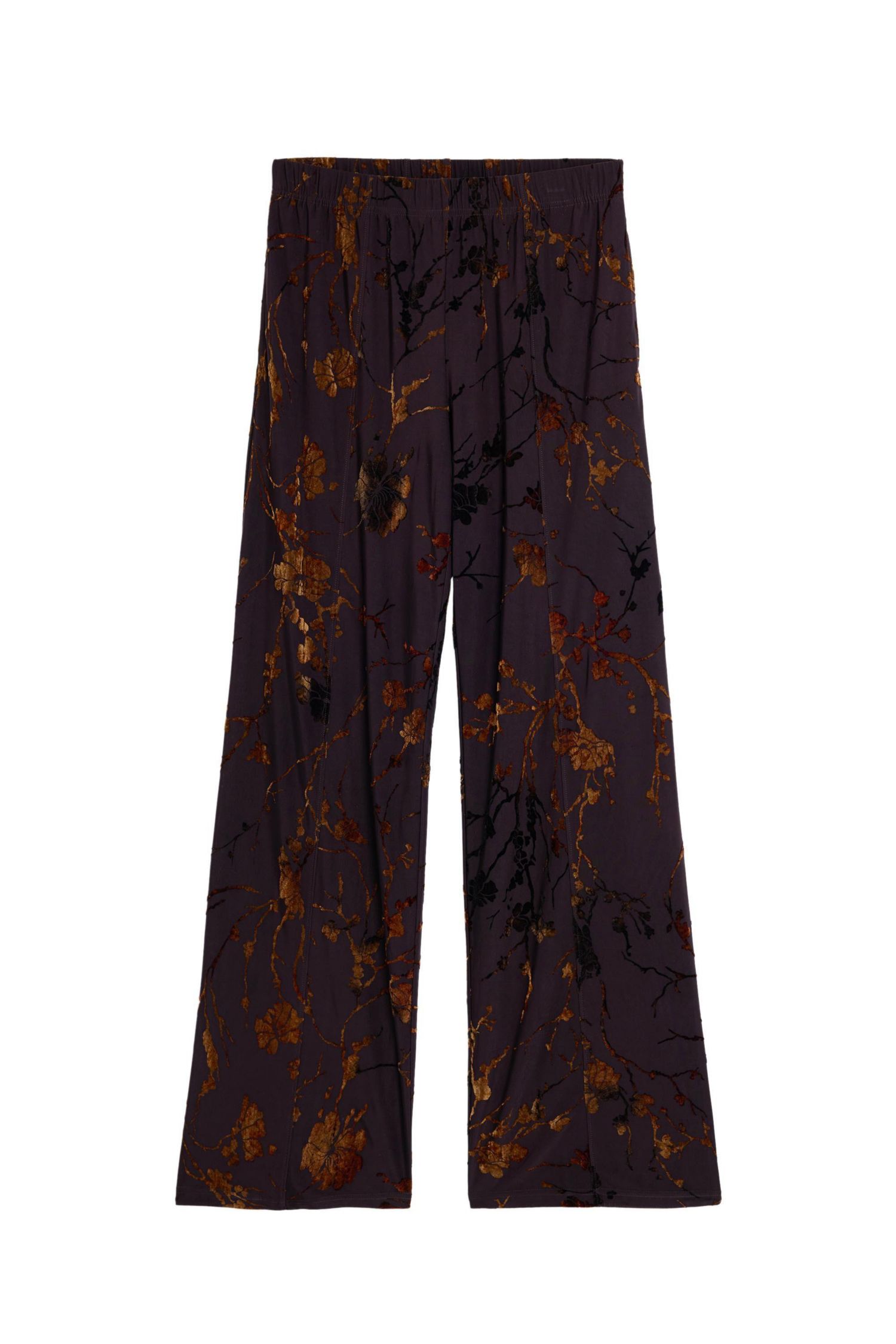 Women's Long flocked trousers
