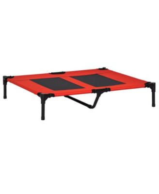  Dog Bed Elevated Cooling Summer Dog Cot Pet Bed in Red