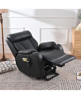 Power Lift Recliner Chair with Remote Control and Anti-Skid Cashmere Fabric
