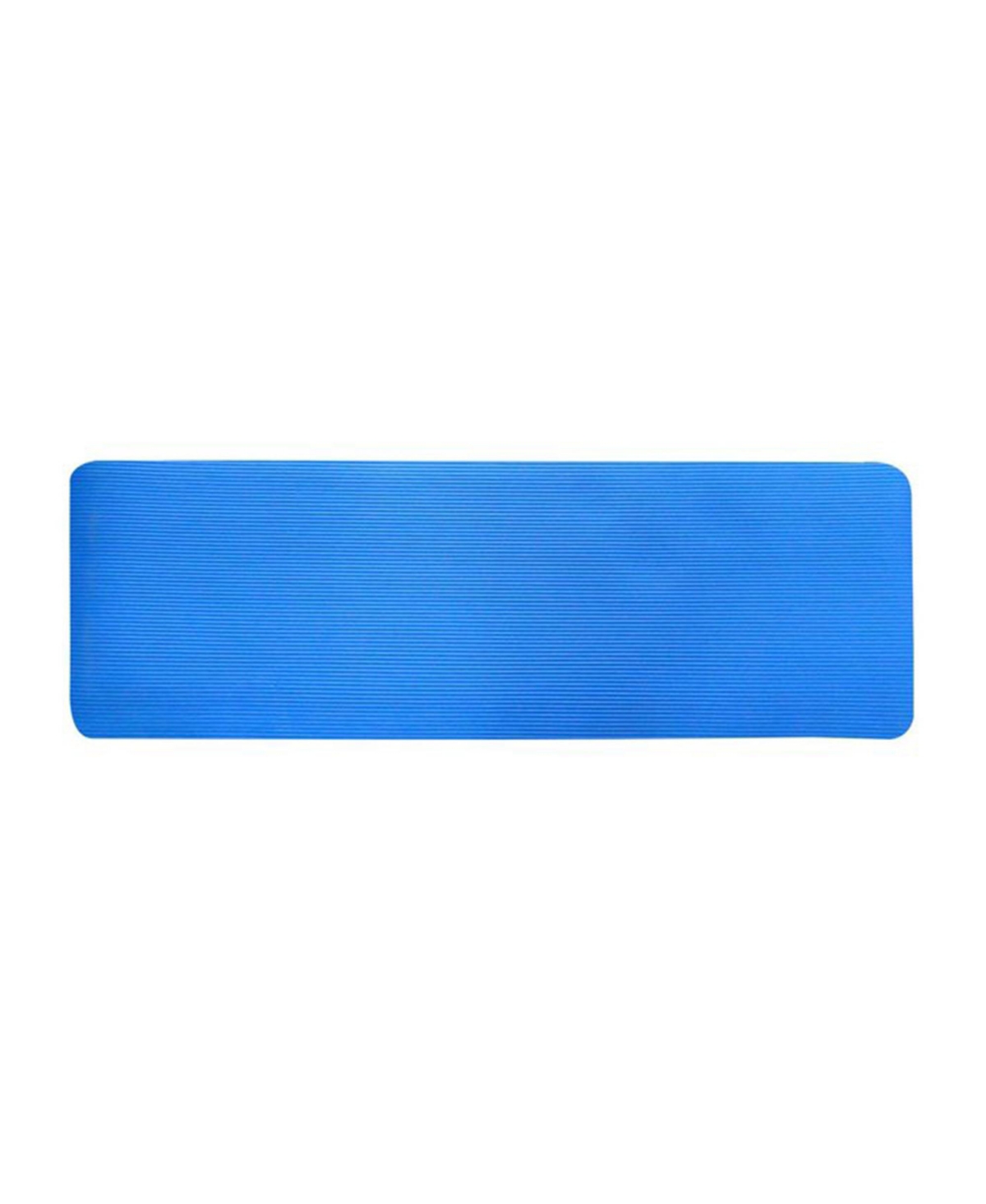 BalanceFrom Fitness GoYoga 71x24in Anti Tear Exercise Yoga Mat with Strap, Blue