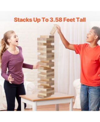 54-Piece Large Tumbling Timber Game with Carry Bag & Scoreboard