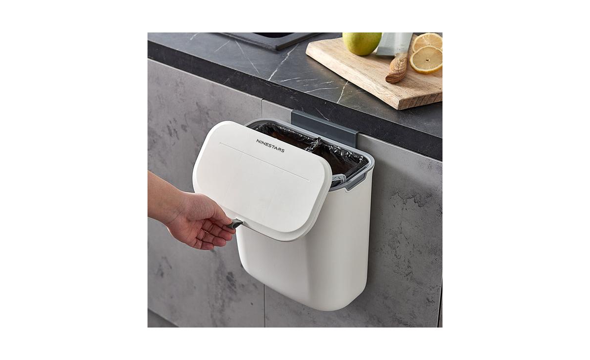 Ninestars Kitchen Compost Trash Can 1.8 Gallon