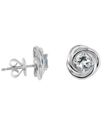 Aquamarine (3/4 ct. t.w.) Stud Earrings in Sterling Silver