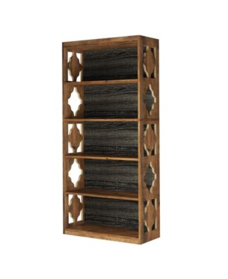 70" Tall 6-Tier Freestanding Bookshelf with Open Storage Shelves