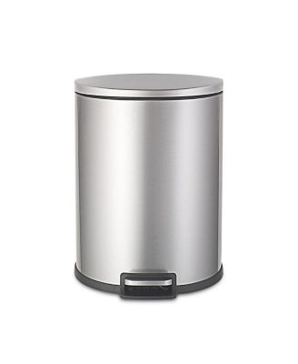 Step-On Trash Can 13.2 Gallon, D Shaped Stainless Steel