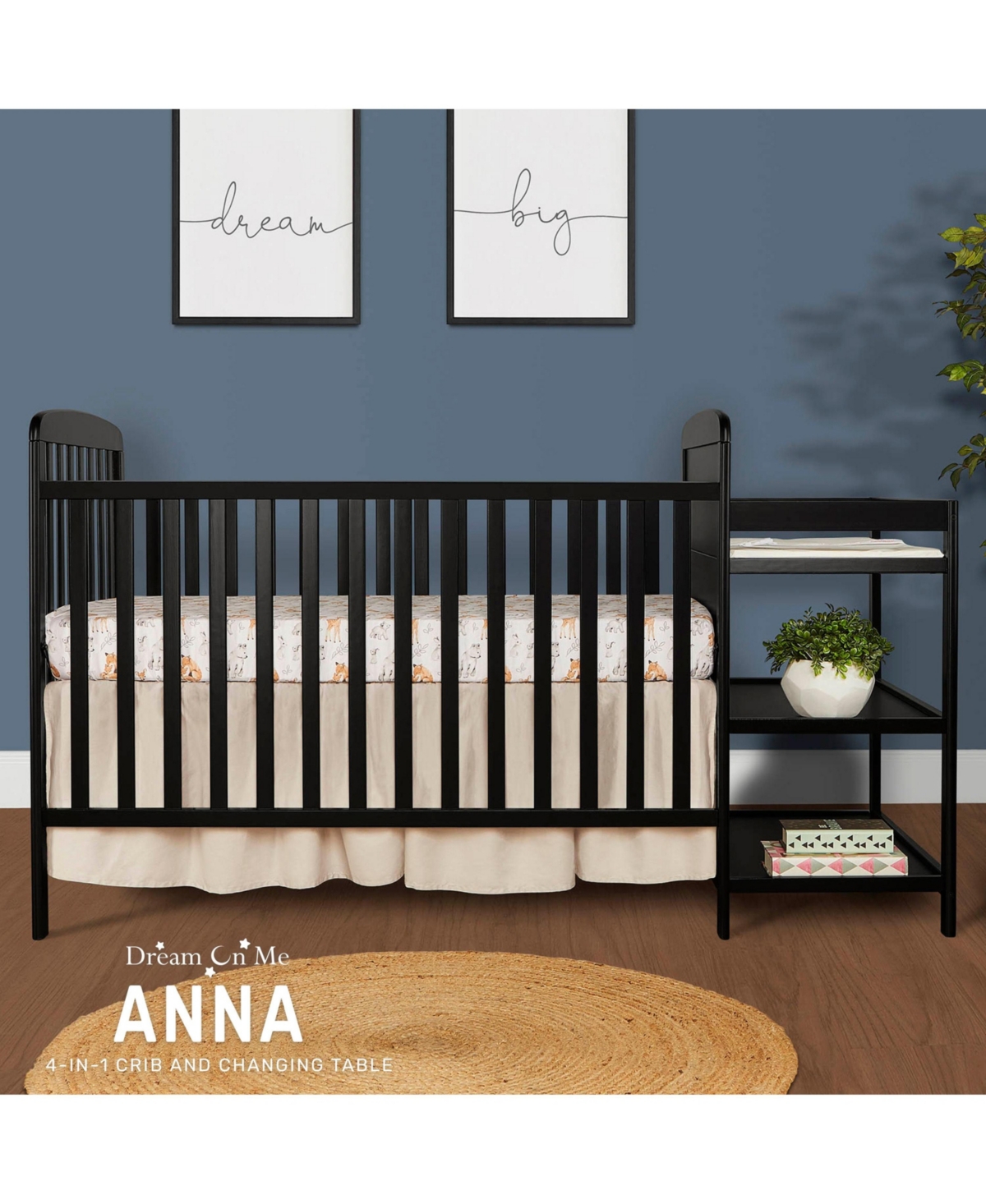 Dream On Me Anna 4 1 Crib and Changing Table Combo