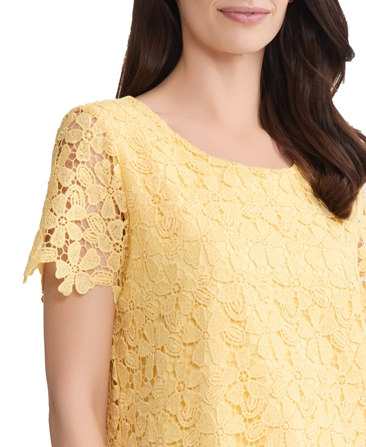 Jones New York Women's Short-Sleeve Crew Neck Top