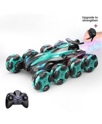 8WD Gesture Control RC Stunt Car with 360° Spins, Drifting, Fog & Light Effects