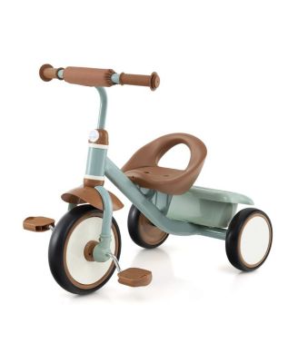 Toddler Tricycle Kids Trike with Adjustable Seat and Basket