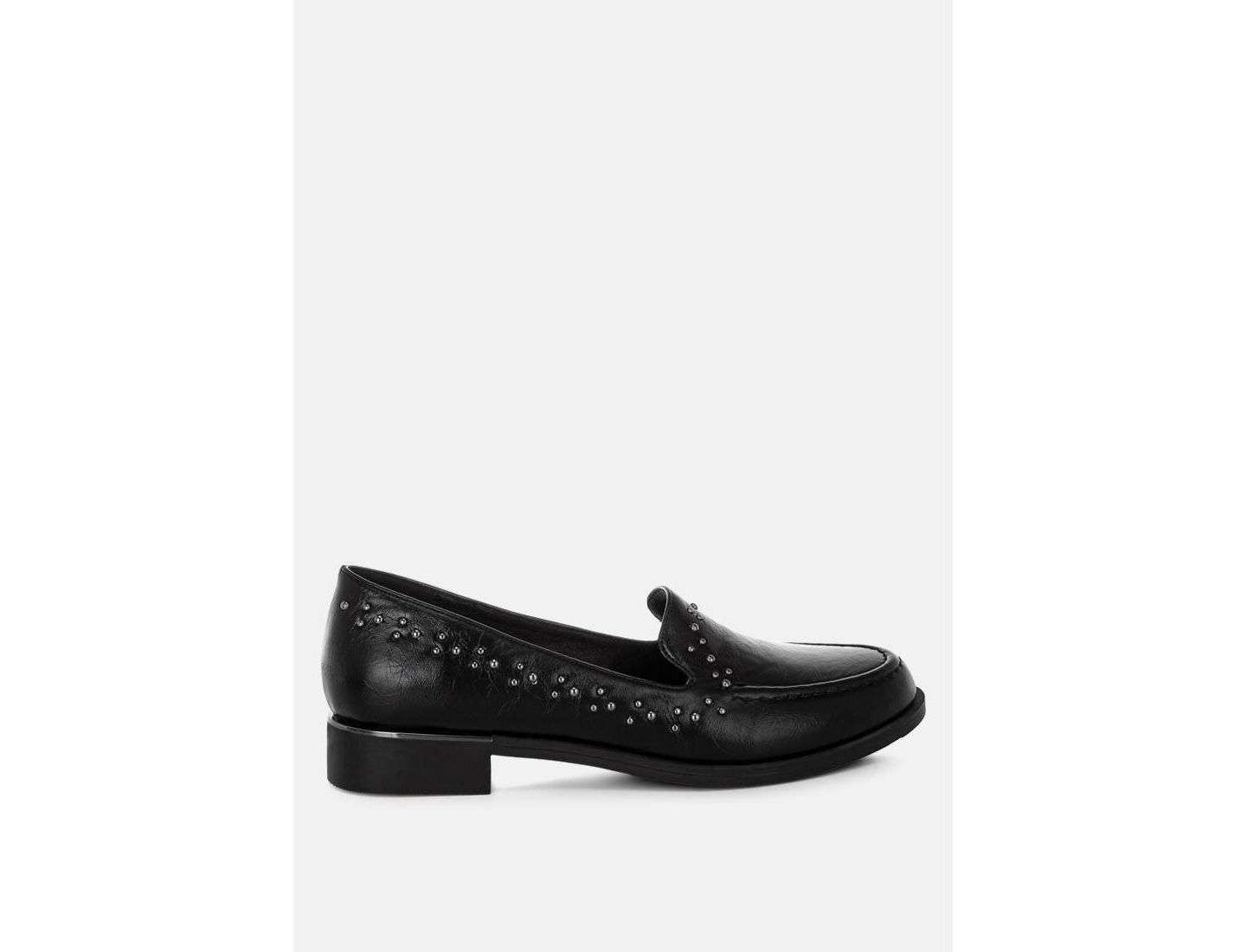 Женские туфли London Rag Gonia Studded Faux Leather, цвет: Чёрный — фото 2