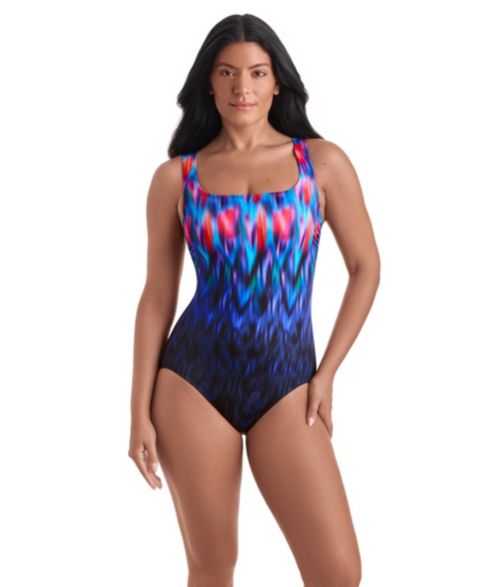 Женские купальники ShapeSolver Women's Sport Scoop Neck One-Piece Swimsuit