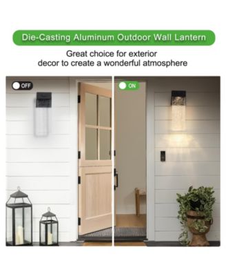 Waterproof LED Crystal Wall Lamp, 12W, Supports Multiple Bulbs (2-Pack)