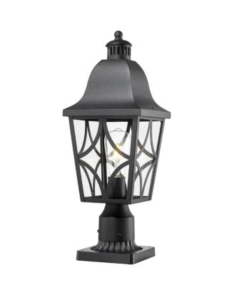 Outdoor Post Lights Lamp Post Light Fixture, Waterproof Aluminum Housing with Glass, Fence Post Deck Lighting for Garden
