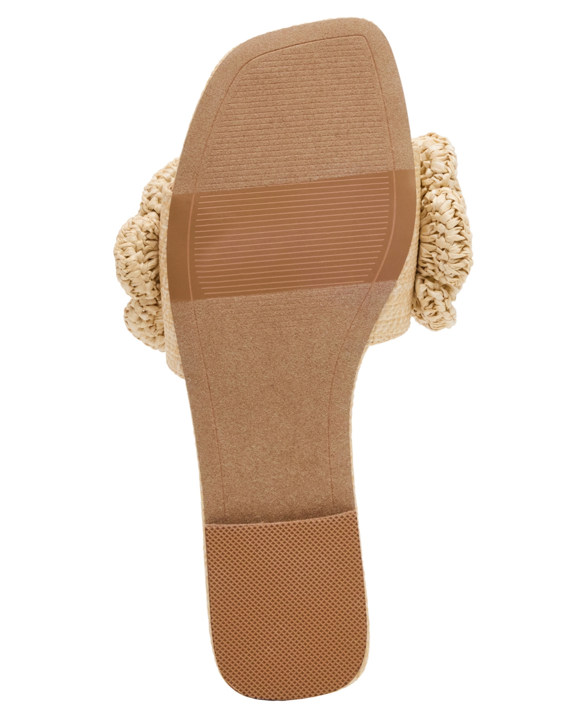 Madden Girl Women's Marisol Raffia Flower Slide Sandals