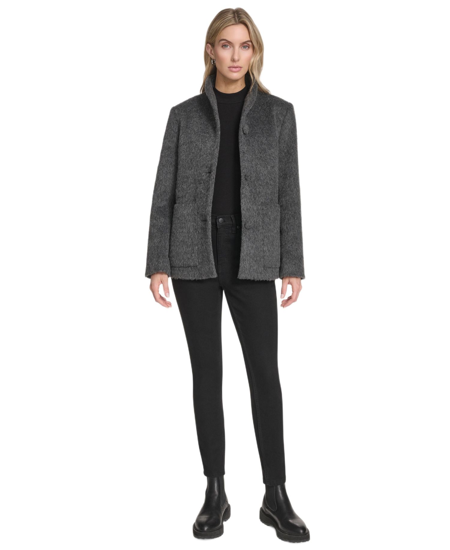 Women's Piper Button Front Wool Blend Jacket