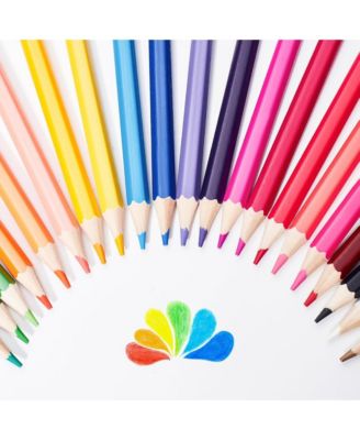 48 Colors Oil-based Colored Pencil, Hexagon Wooden Handle Set with Soft Oil-Based Cores for Drawing, Sketching and Blending