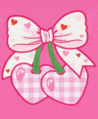Girls' 2T-6X Cherry Heart Applique Top and Tutu Skirt, 2-Piece Set