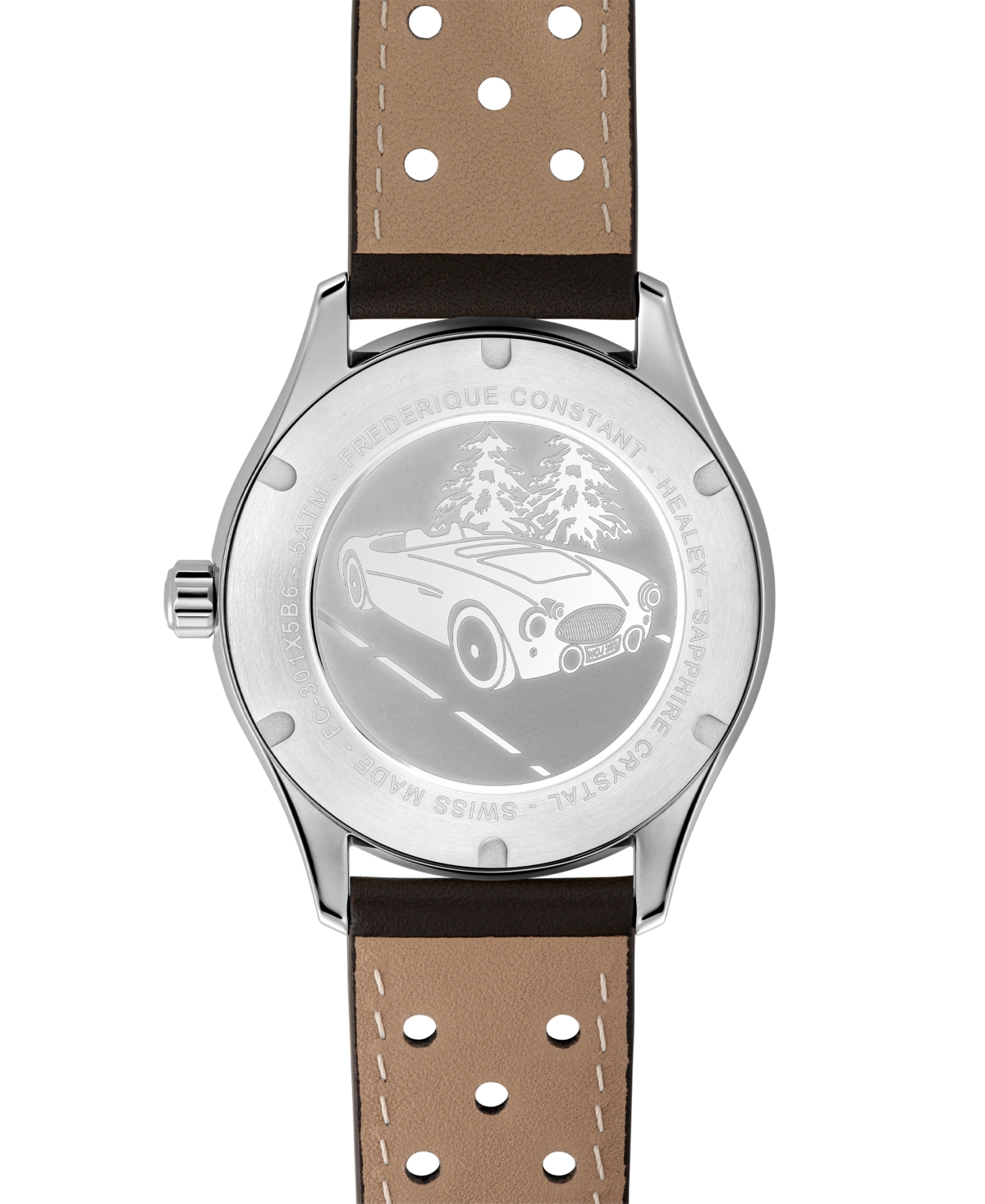 Frederique Constant Men's Vintage Rally Healey Brown Strap Watch, 40mm