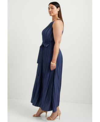 Women's June + Vie Pleated Halter Maxi Dress
