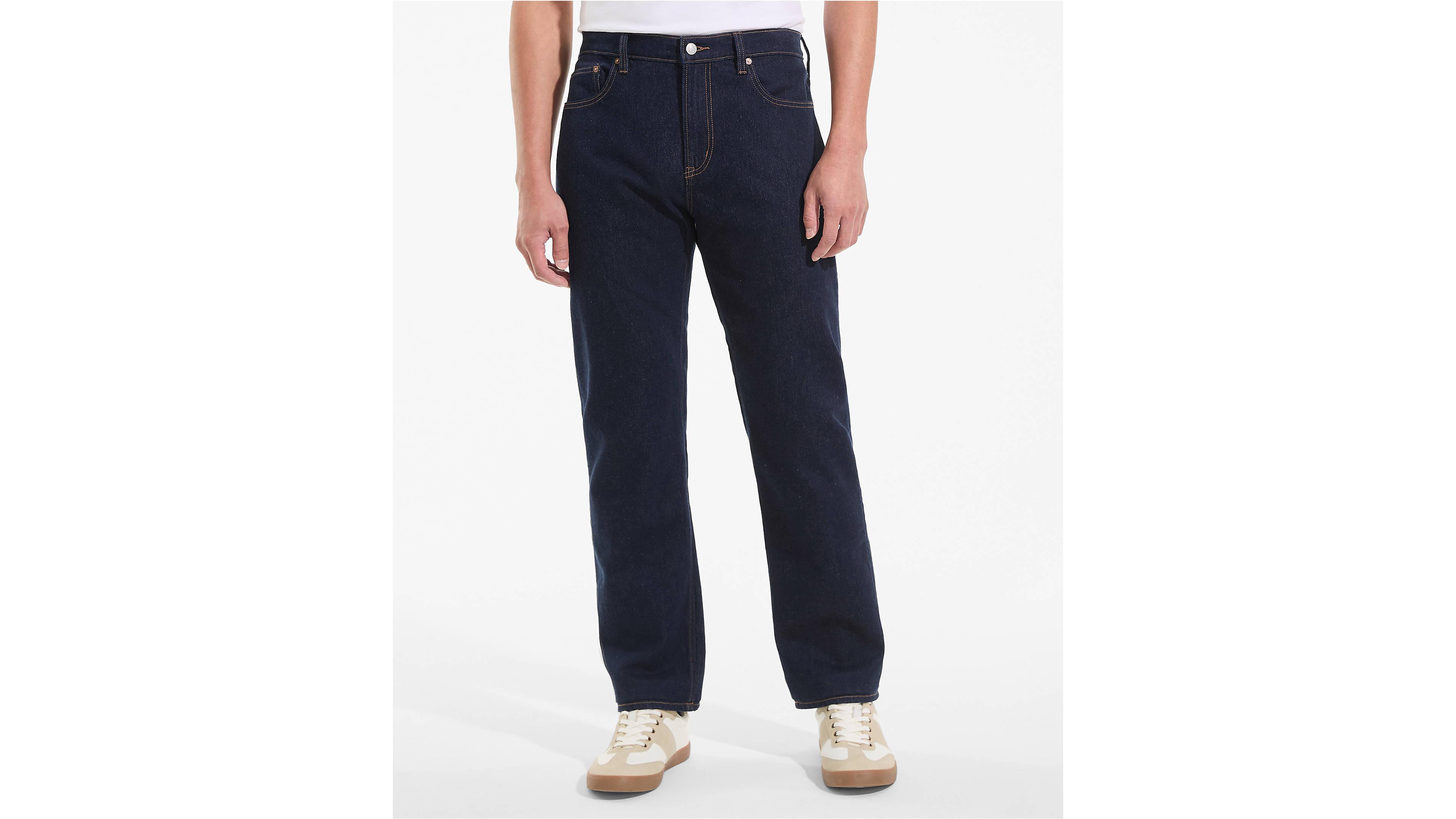 Lands' End Men's Stretch Easy Classic Fit Forever Blue Jean