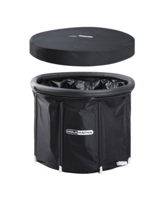 120 Gal Cold Water Ice Bath Tub, Portable Plunge Recovery Tub with Lid