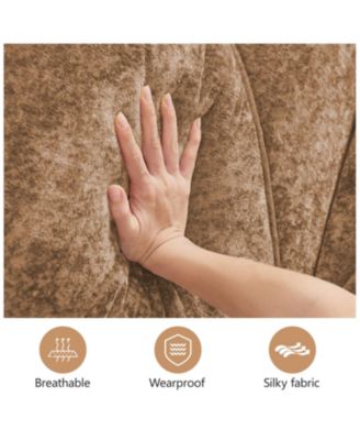 2-Seater Tufted Sofa Couches with Soft Velvet Fabric and No Assembly Required