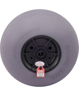 2-Pack 13" Beach Balloon Wheels, TPU Replacement Sand Tires for Kayak Dolly, Canoe Cart and Buggy with Air Pump