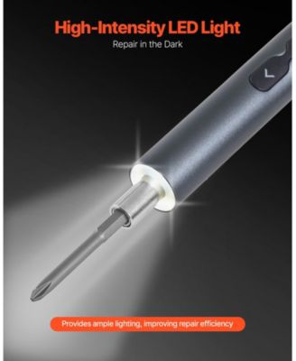 Mini Electric Precision Screwdriver Set with 48 Magnetic S2 Steel Bits, LED Light, Type-C Charging & Magnetic Storage Box