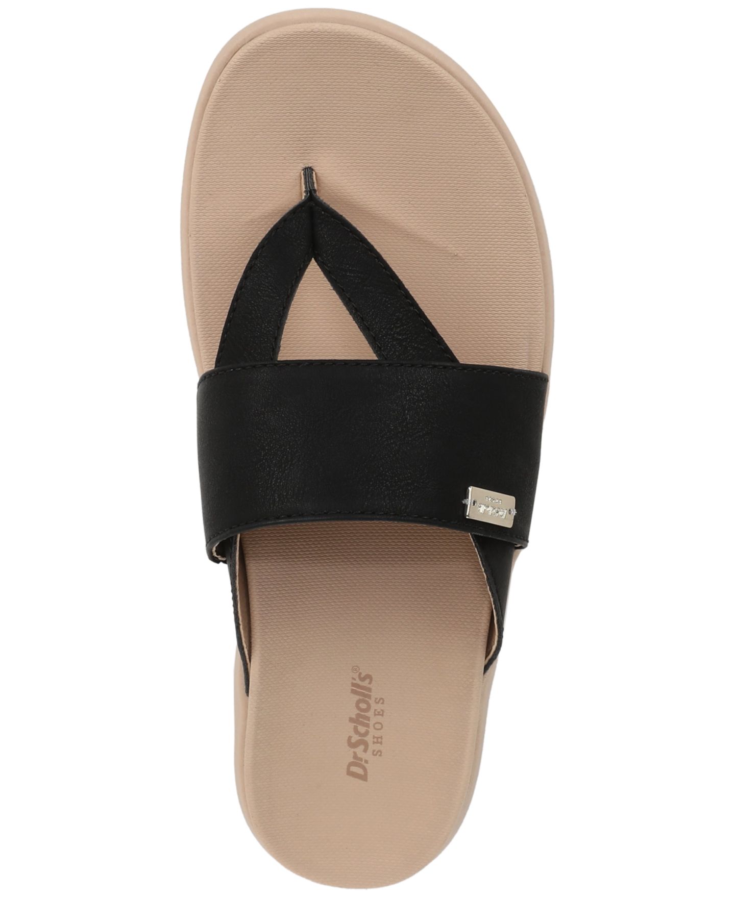 Женские сандалии Dr. Scholl's All Day Thong, цвет: Чёрная искусственная кожа — фото 4