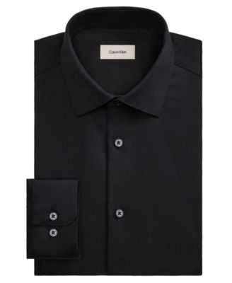 Men's Solid Regular-Fit Stretch Dress Shirt