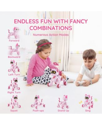 Programmable RC Robot Cat with Touch Control & Interactive Movements