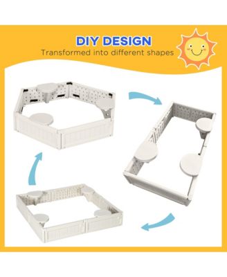 Kids Outdoor Backyard box with Covering Liner, for 3-12 years old