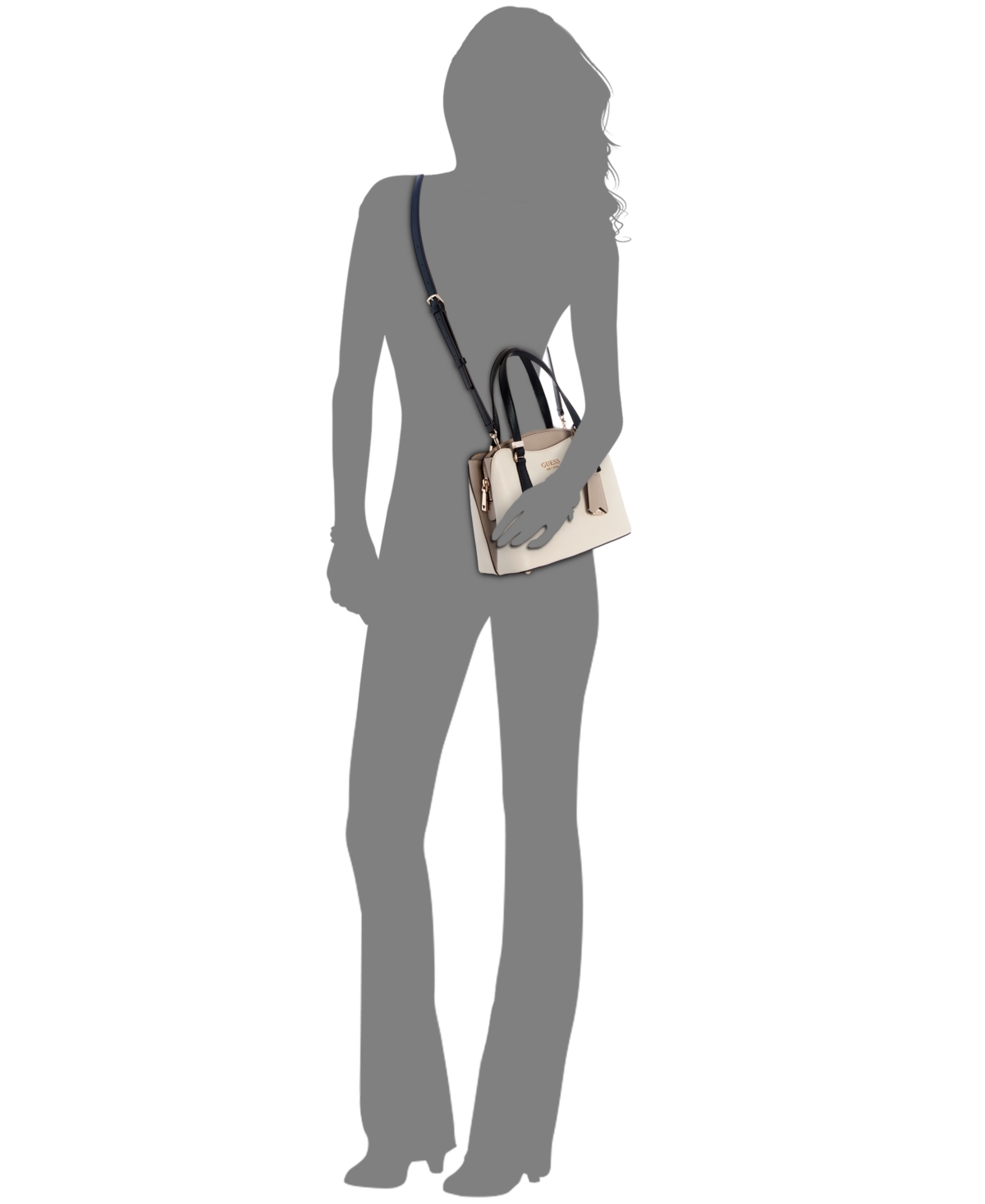 Guess Lyndi Zip-Around Small Girlfriend Satchel Bag