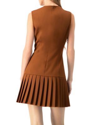 Women's Pleated Women;s Short Dress