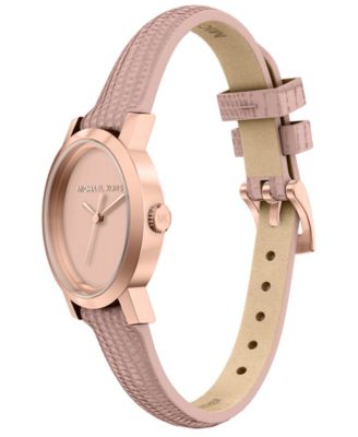 Women's Maude Three-Hand Pink Leather Watch, 21mm