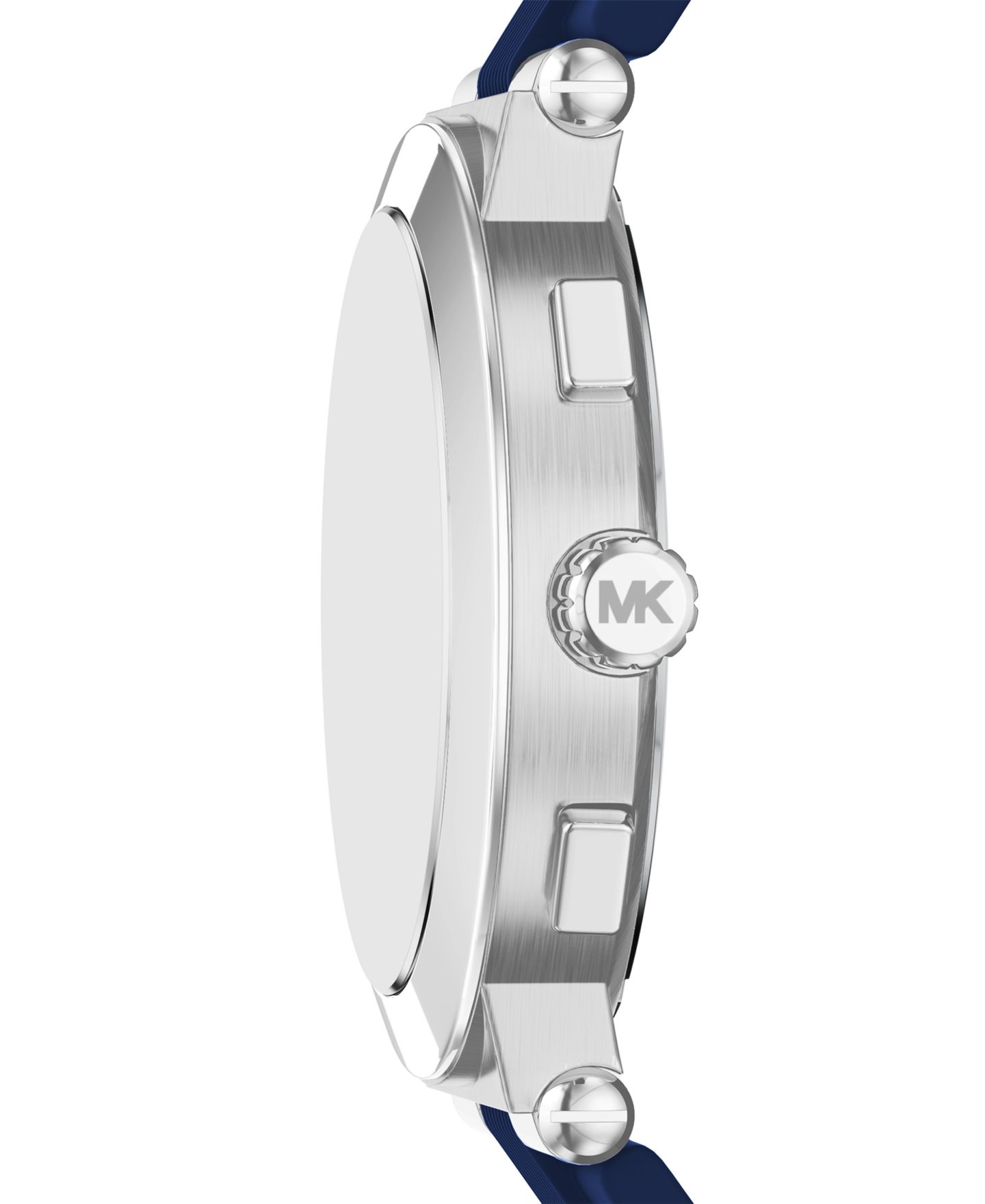 Мужские часы Michael Kors Billie Chronograph Navy Silicone Watch, 46mm — фото 3